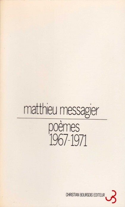 Poèmes (1967-1971)